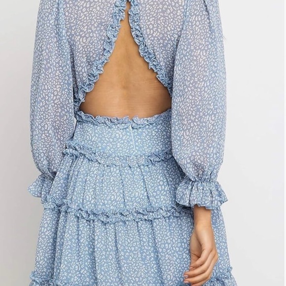 Dress summer light blue Small flare dress NWT - Picture 2 of 3